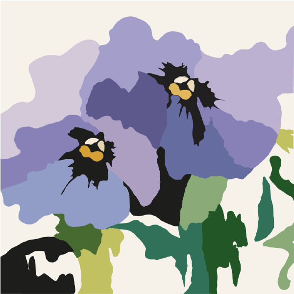 Grafisk textil konst med liten upplaga.